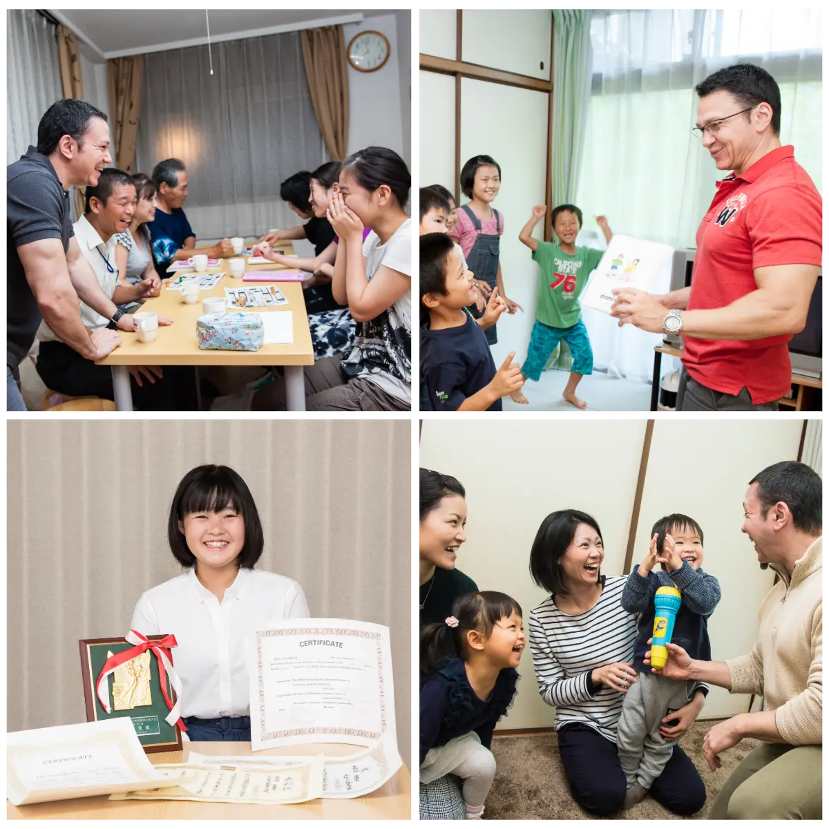 高松英会話ケビンズイングリッシュハウスのベビー、子供・キッズ、大人、受賞のコラージュです。 高松英会話ケビンズイングリッシュハウスのベビー、子供・キッズ、大人、受賞のコラージュです。